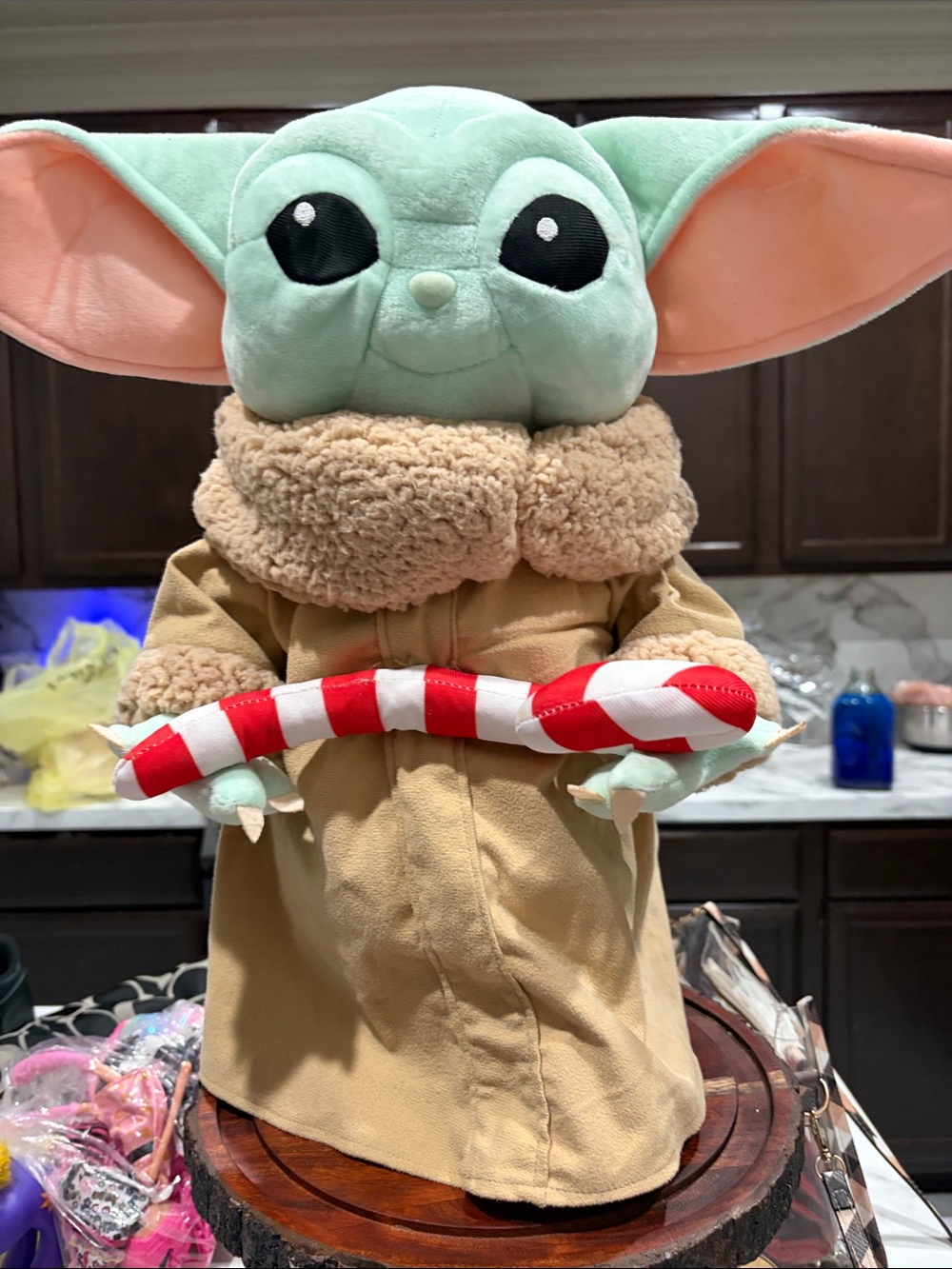 The Child Plush Holiday Candy Cane - Green